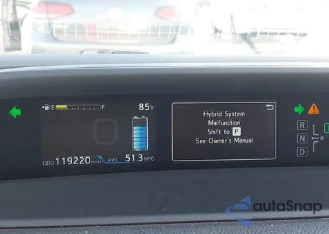 2016 Toyota Prius Two Eco z USA, uszkodzony, nr VIN JTDKARFUXG3007423